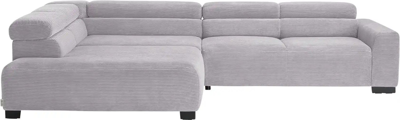 Jette Home Ecksofa aus Cord Jette Flirt ¦ grau ¦ Maße (cm): B: 311 H: 84 T: 219.0 Polstermöbel > Sofas > 3-Sitzer - Höff...
