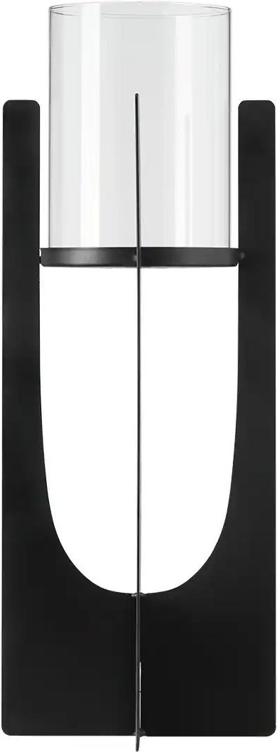 HOME STORY Windlicht   ¦ schwarz ¦ Eisen,Glas ¦ Maße (cm): B: 10,5 H: 39 Accessoires > Kerzen & Kerzenständer - Höffner