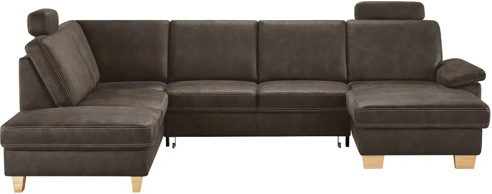Thumbnail - meinSofa Wohnlandschaft Kunstleder Samu ¦ braun ¦ Maße (cm): H: 90 Polstermöbel > Sofas > Wohnlandschaften - Höffner
