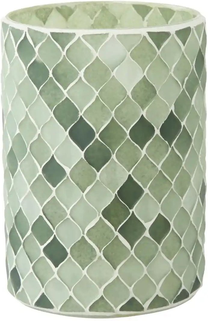 Teelichtglas ¦ grün ¦ Glas ¦ Maße (cm): B: 10 H: 14 Accessoires > Kerzen & Kerzenständer > Teelichthalter - Höffner