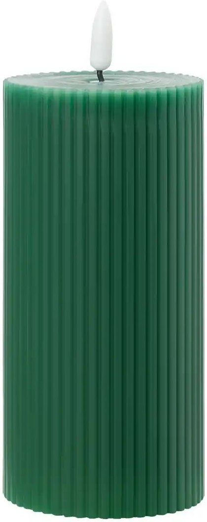 HOME STORY LED Kerze ¦ grün ¦ Wachs,Kunststoff ¦ Maße (cm): H: 15 Ø: 7.5 Accessoires > Kerzen & Kerzenständer - Höffn...