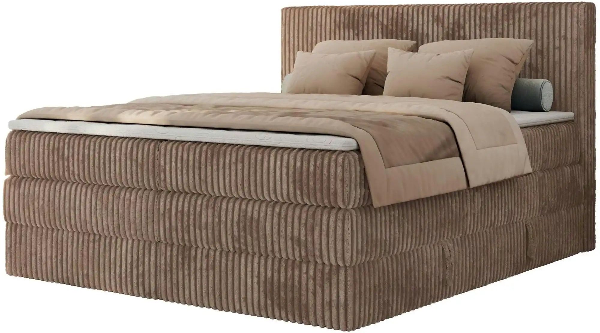 Boxspringbett mit Bettkasten Tiliano King ¦ braun ¦ Maße (cm): B: 146 H: 119 Betten > Boxspringbetten - Höffner