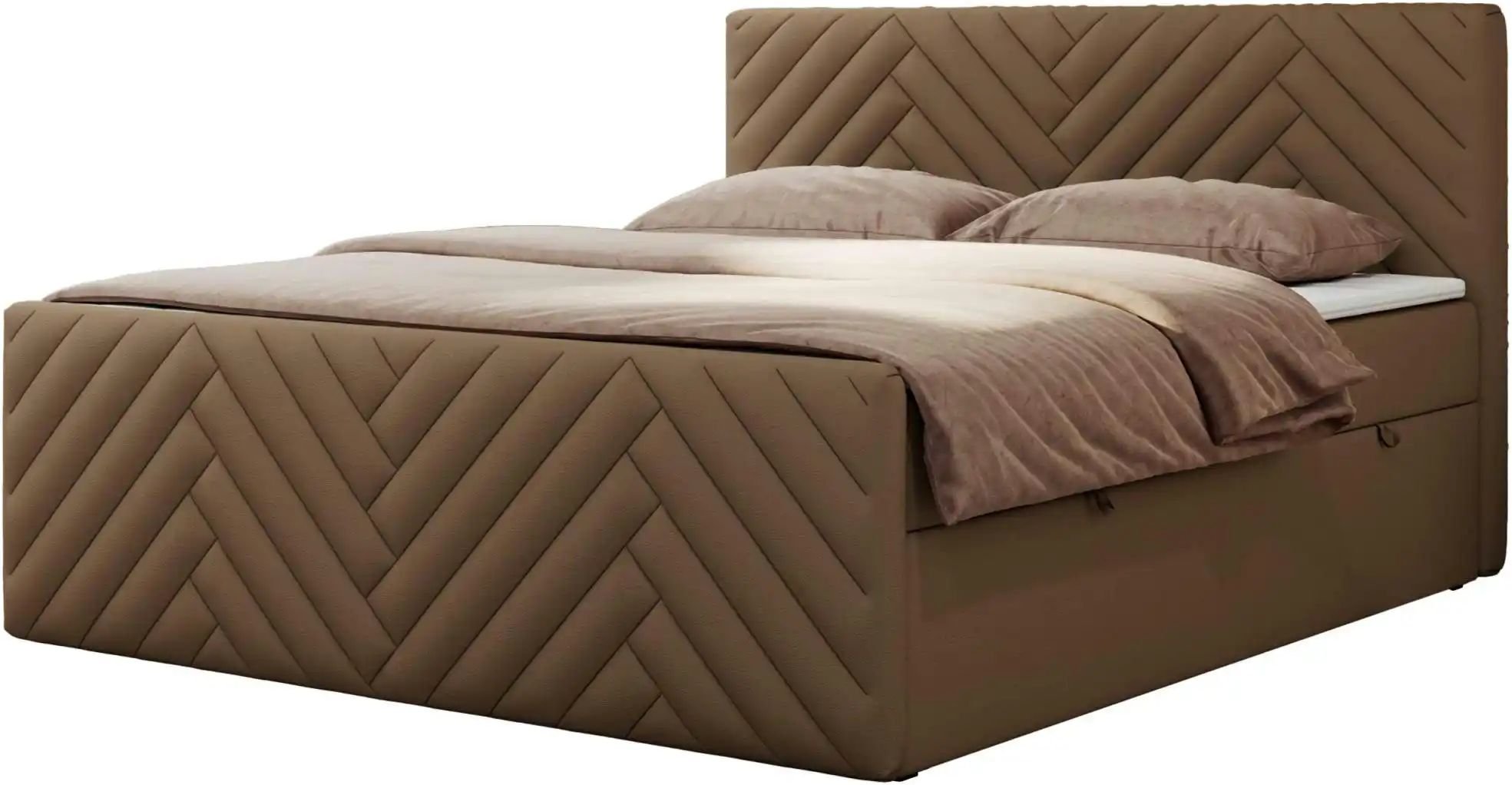 Boxbett mit Bettkasten Paris Duo ¦ braun ¦ Maße (cm): B: 181 H: 110 Betten > Komfortbetten - Höffner