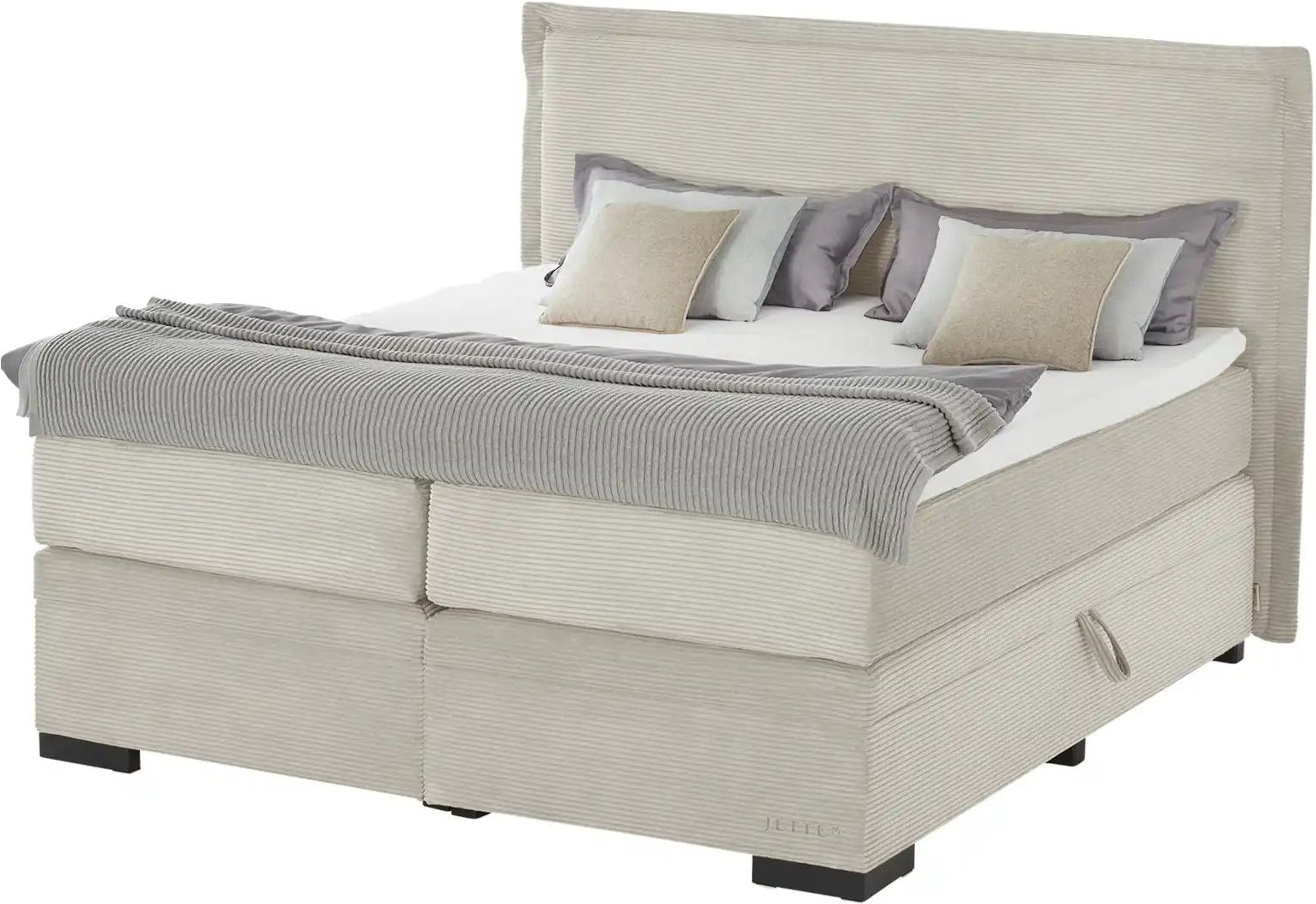 Thumbnail - Jette Home Boxspringbett mit Bettkasten Adapt ¦ beige ¦ Maße (cm): B: 222 H: 132 Betten > Boxspringbetten - Höffner