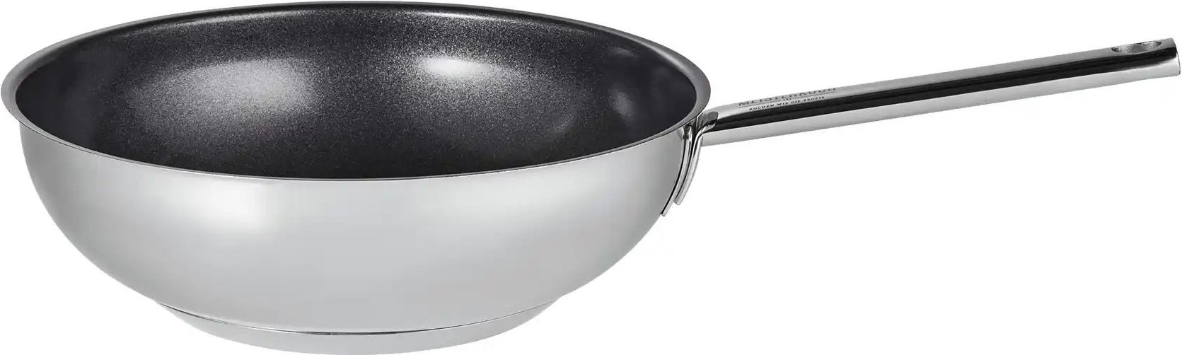 Meisterkoch Edelstahl- Wokpfanne 28 cm LINUS ¦ silber ¦ Edelstahl ¦ Maße (cm): H: 8,5 Ø: 28 Töpfe & Pfannen & Zubehör ...