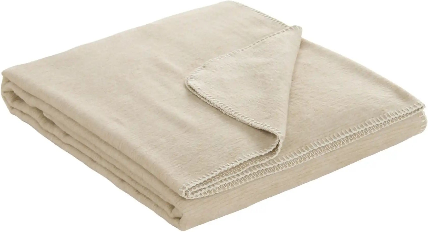 Thumbnail - IBENA Wohndecke Leichte Mischdecke ¦ beige ¦ Baumwollmischgewebe ¦ Maße (cm): B: 150 Dekokissen & Decken > Kuscheldecke...