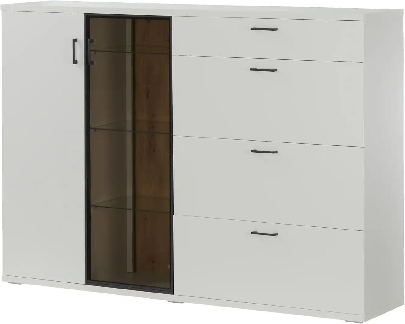 Jette Home Sideboard Yannik ¦ grau ¦ Maße (cm): B: 180 H: 127 T: 41.0 Kommoden & Sideboards > Sideboards - Höffner