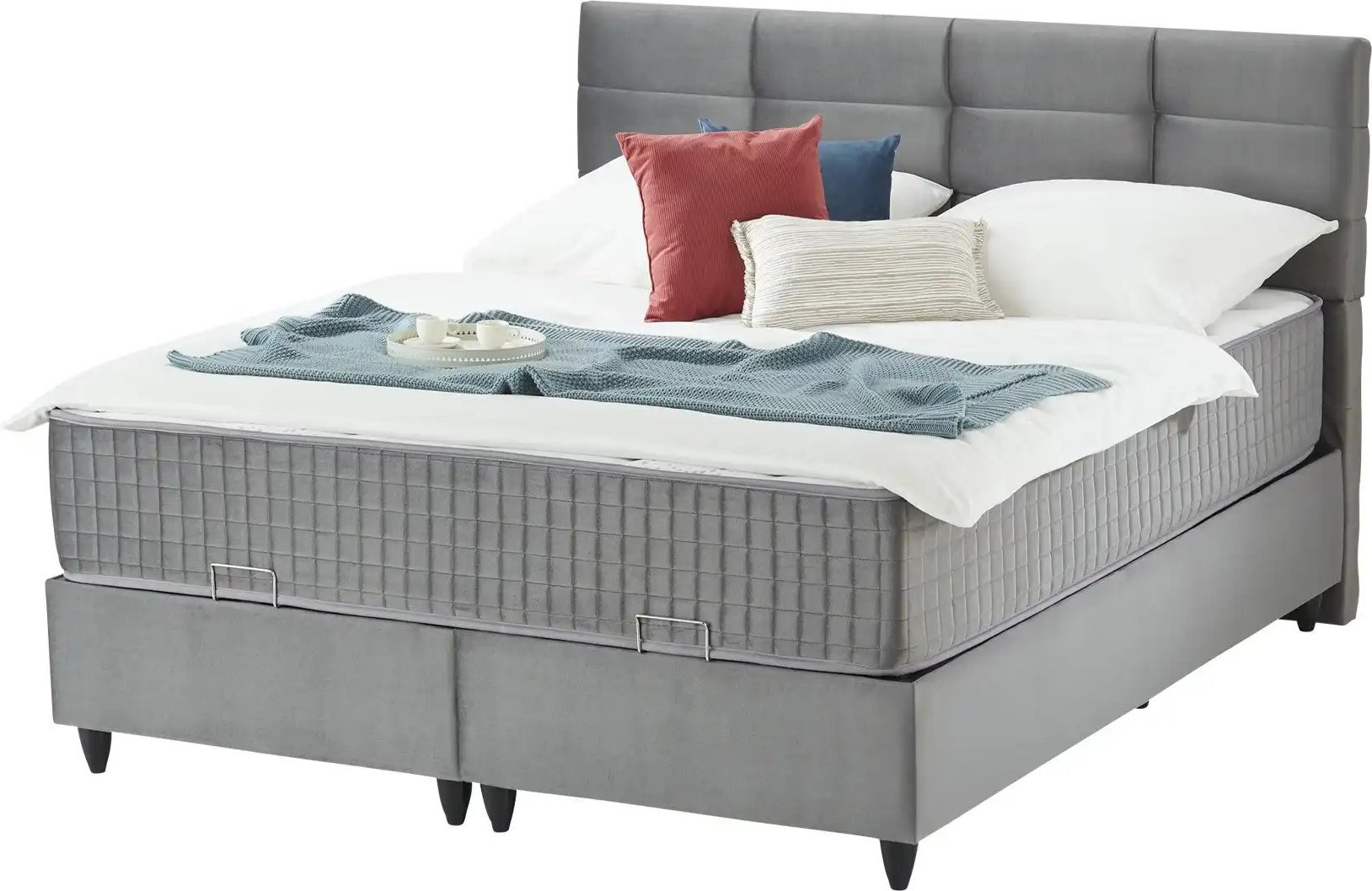 Boxbett  Nailsea ¦ grau ¦ Maße (cm): B: 186 H: 126 Betten > Komfortbetten - Höffner