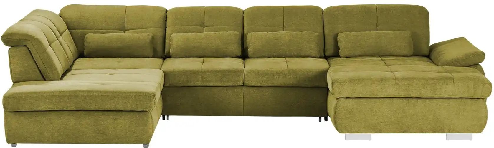 Wohnlandschaft mit Funktion Perry ¦ grün ¦ Maße (cm): B: 374 Polstermöbel > Sofas > Wohnlandschaften - Höffner