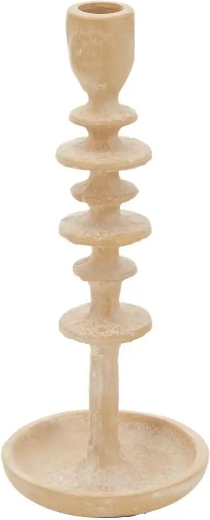 HOME STORY Kerzenständer ¦ beige ¦ Aluminium ¦ Maße (cm): H: 27 Ø: 11.5 Accessoires > Kerzen & Kerzenständer > Kerzen...