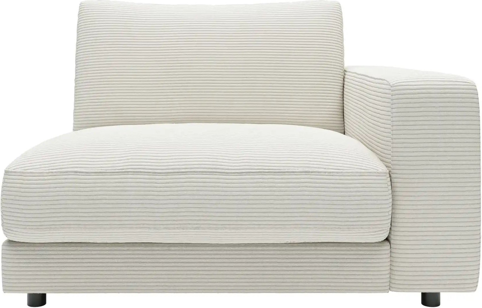 Jette Home Element Einsitzer Armlehne rechts in Cord Sila ¦ weiß ¦ Maße (cm): B: 125 H: 85 T: 127.0 Polstermöbel > Sofas...