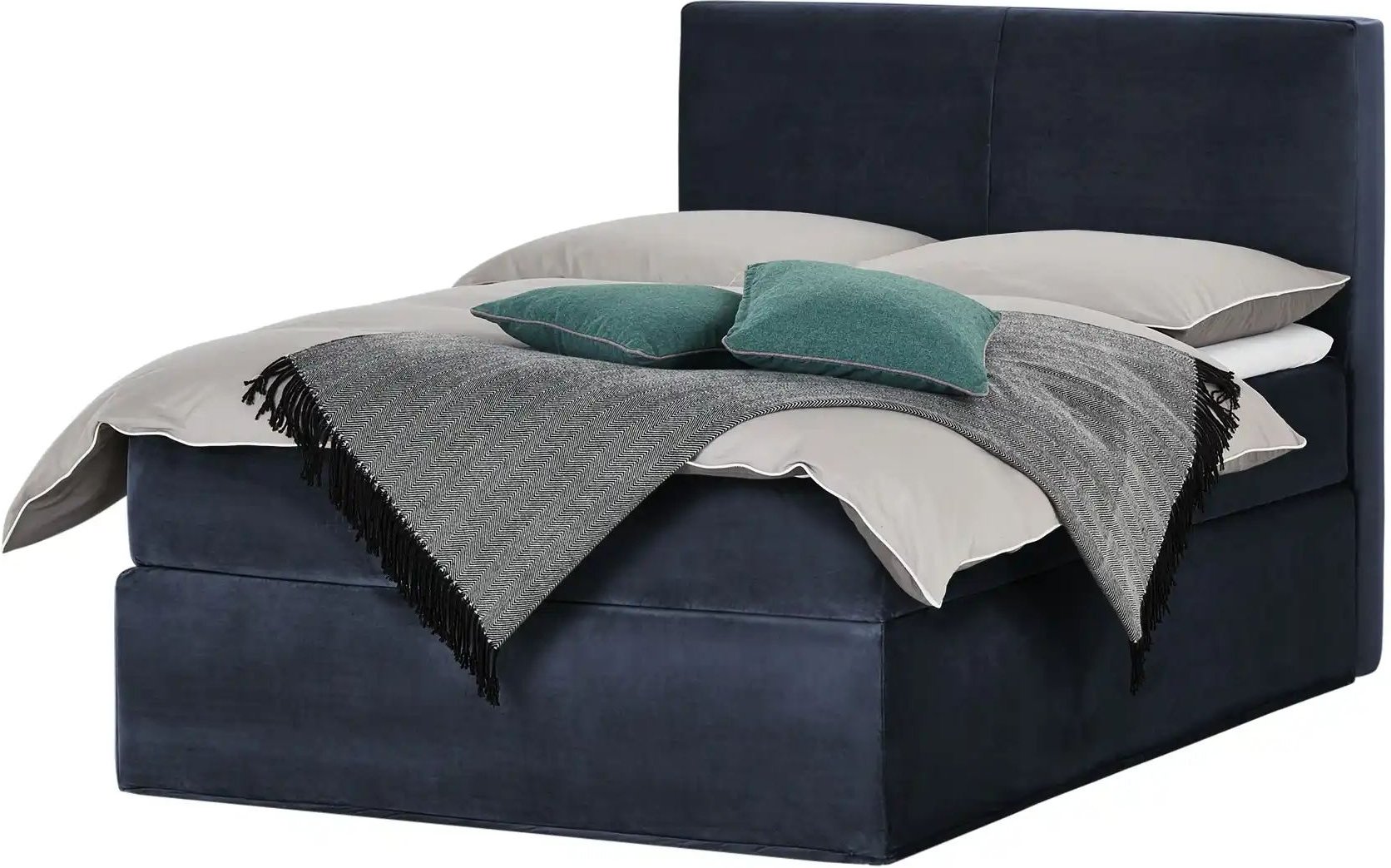 Boxi Boxspringbett 140 x 200 cm Boxi Classic ¦ blau ¦ Maße (cm): B: 140 H: 125 Betten > Boxspringbetten - Höffner