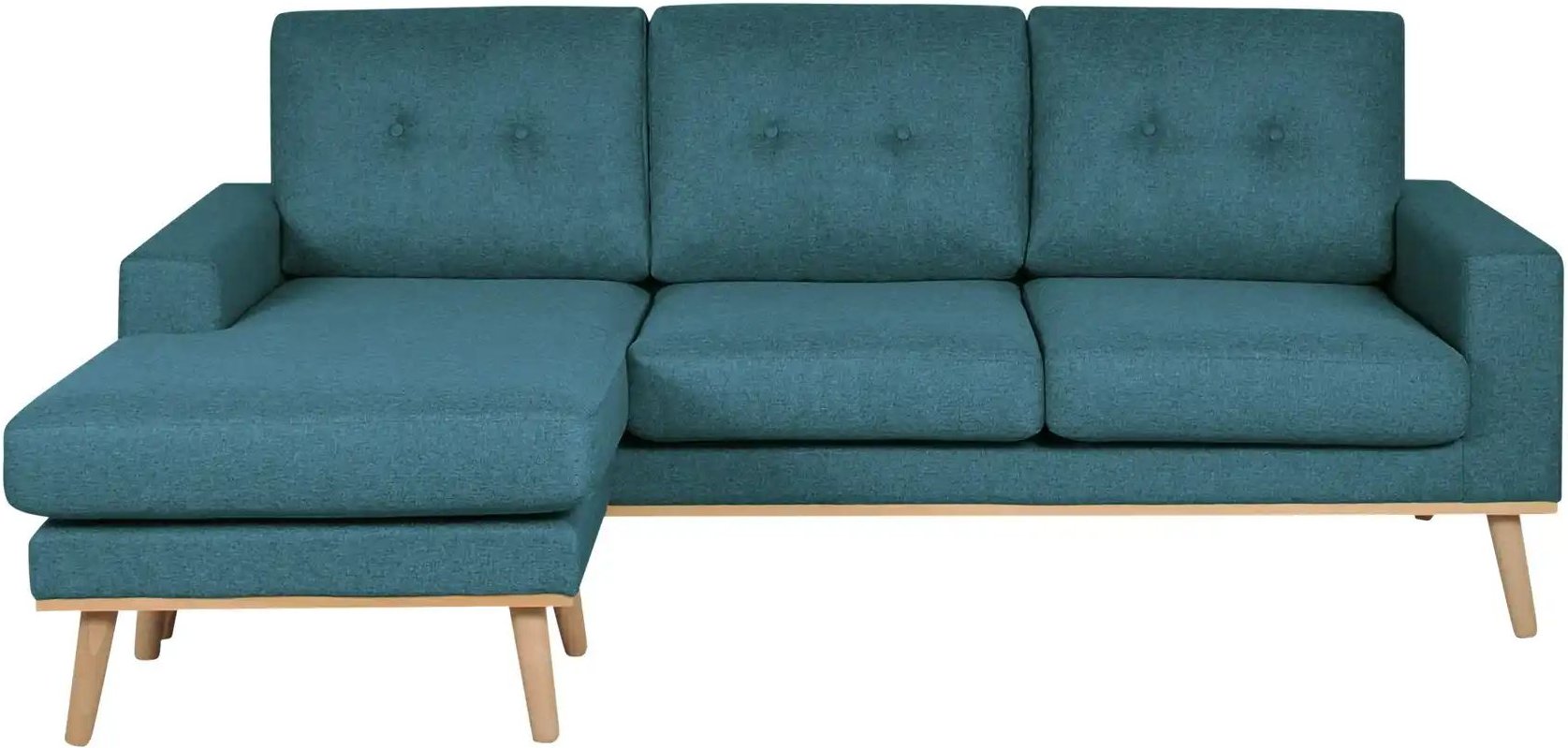 Thumbnail - Ecksofa beidseitig stellbar Cristy ¦ türkis/petrol ¦ Maße (cm): B: 211 H: 88 T: 139.0 Polstermöbel > Sofas > 3-Sitzer - ...