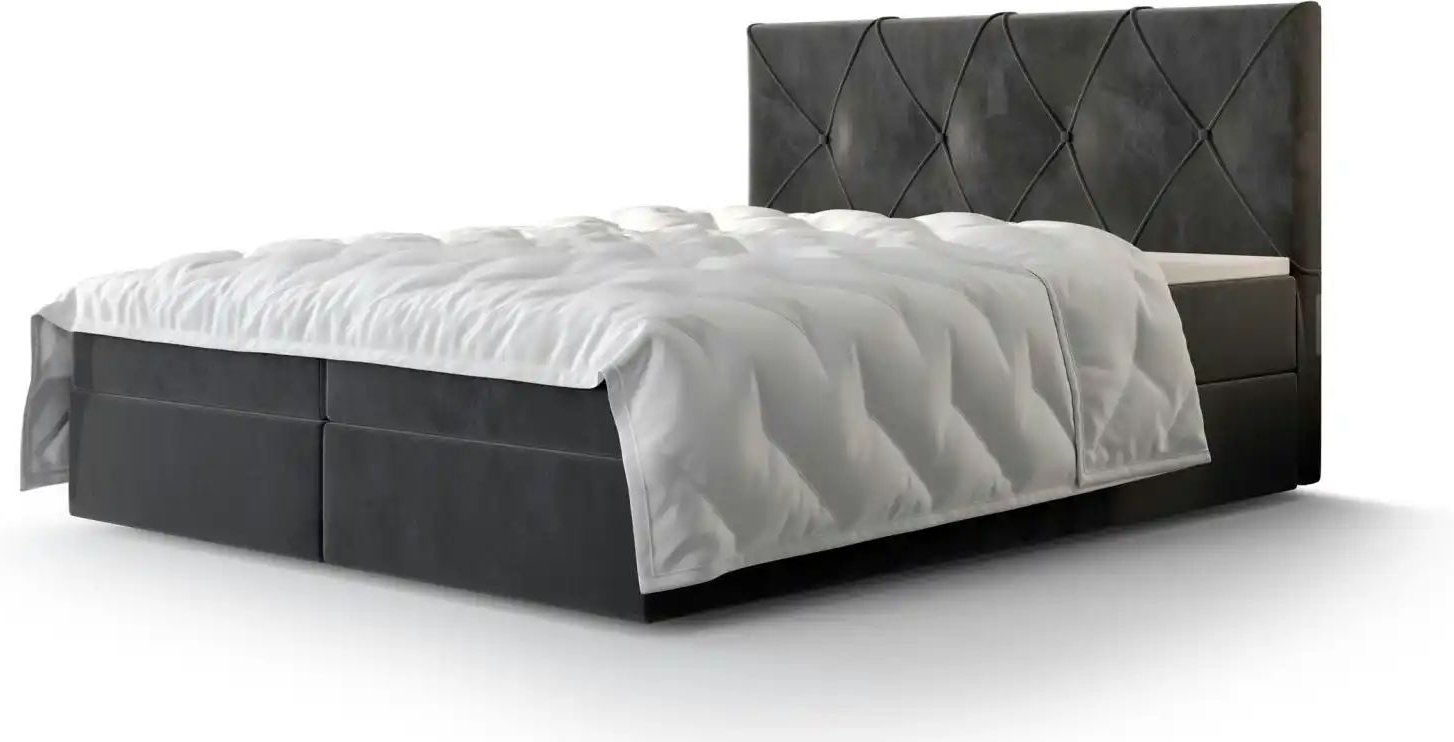 Boxbett mit Stauraum Altea ¦ grau ¦ Maße (cm): B: 200 H: 102 Betten > Komfortbetten - Höffner