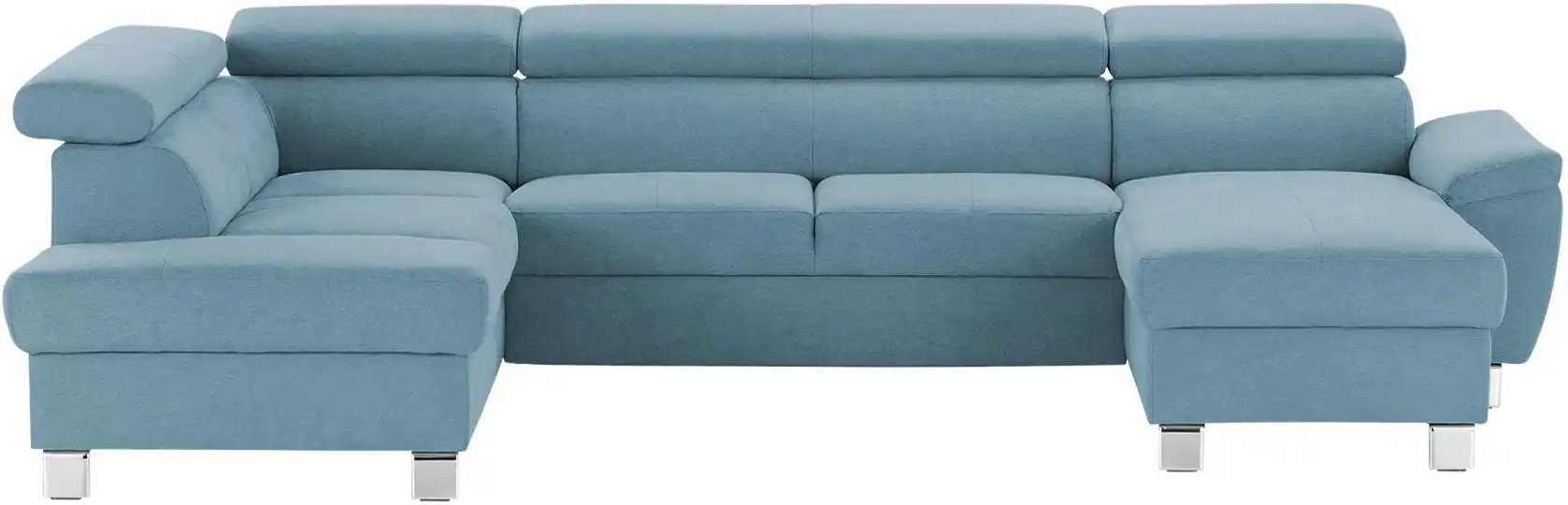 uno Wohnlandschaft aus Mikrofaser Avola ¦ blau ¦ Maße (cm): B: 318 H: 90 T: 208.0 Polstermöbel > Sofas > Wohnlandschafte...