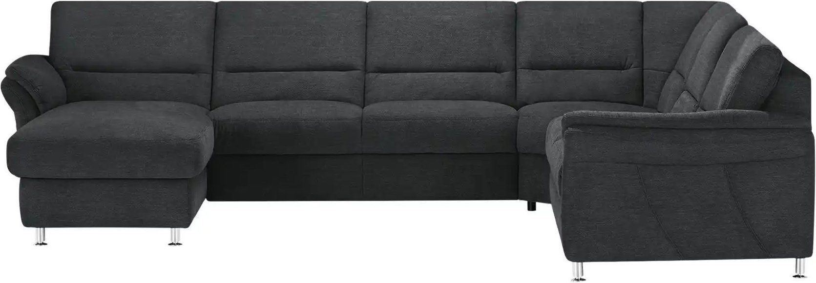 meinSofa Wohnlandschaft Donald ¦ schwarz ¦ Maße (cm): B: 335 H: 89 T: 262.0 Polstermöbel > Sofas > Wohnlandschaften - H...