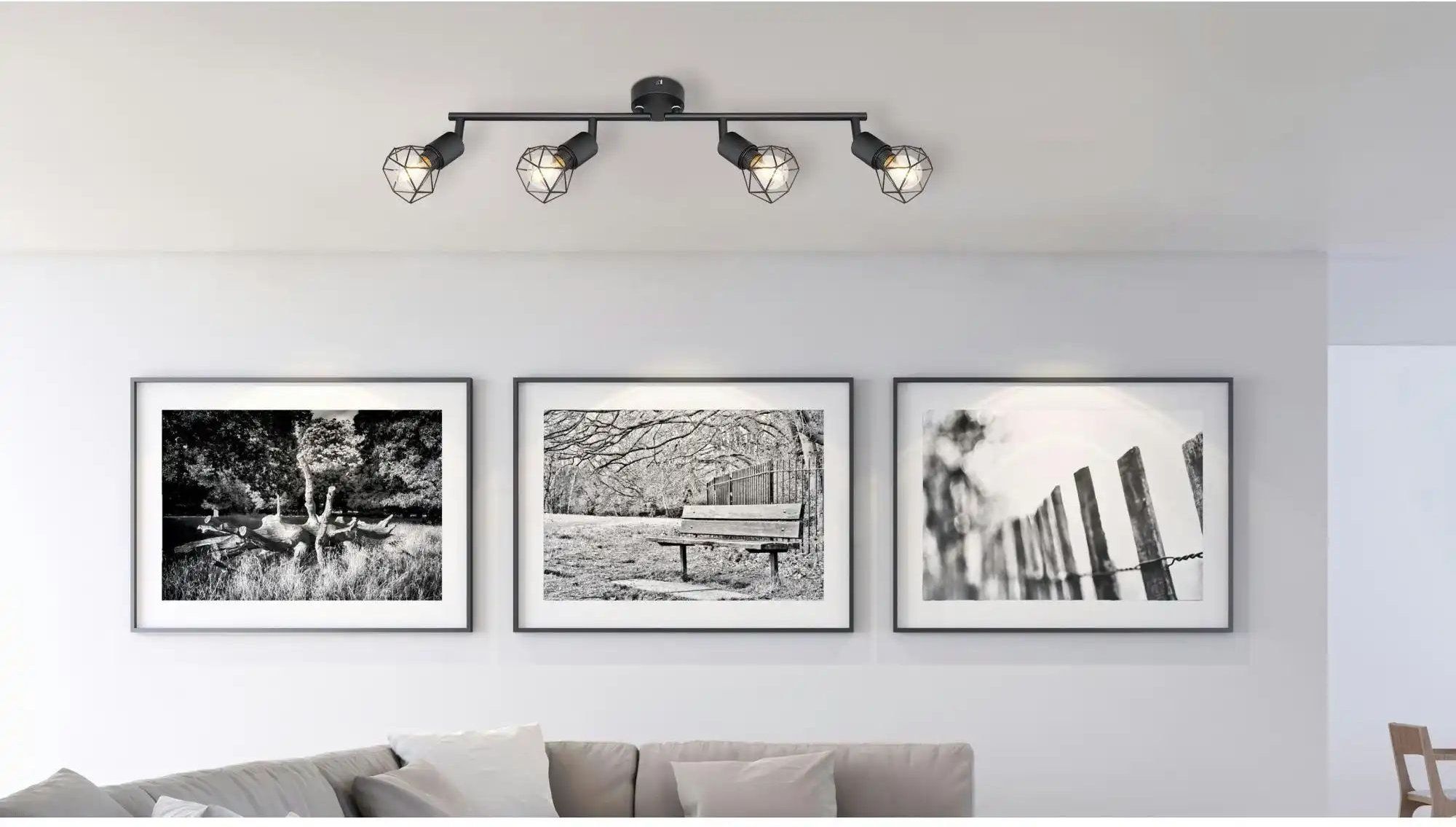 Globo Lighting Deckenstrahler ¦ schwarz ¦ Maße (cm): B: 60 H: 19,5 T: 8.0 Lampen & Leuchten > Deckenleuchten - Höffner