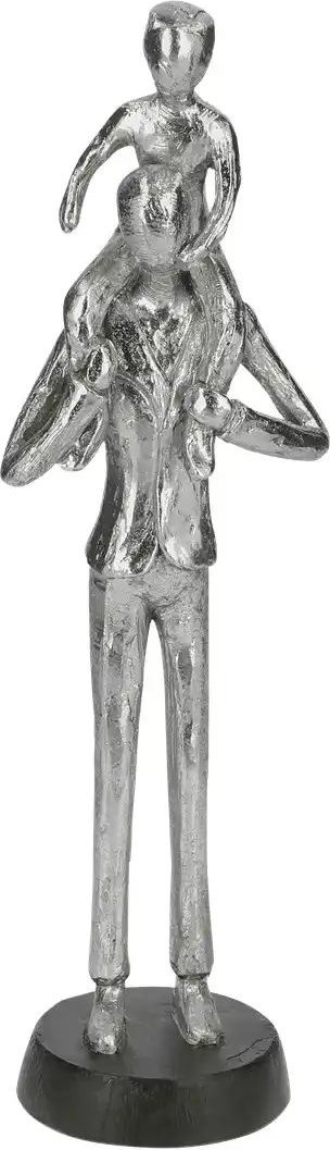 HOME STORY Deko Figur ¦ silber ¦ Polyresin (Kunstharz) ¦ Maße (cm): B: 10,5 H: 34,5 T: 8.0 Accessoires > Dekoartikel -...