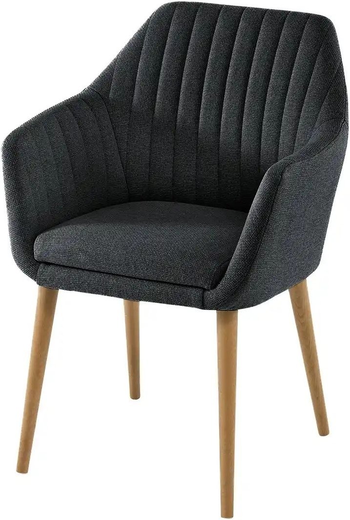 Woodford Armlehnstuhl Shell ¦ schwarz ¦ Maße (cm): B: 59 H: 86 T: 61.0 Stühle > Küchenstühle > Küchenstühle mit Armlehn...