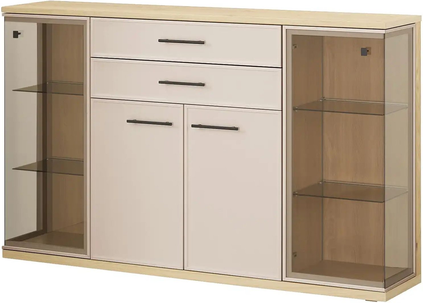 Wohnwert Highboard Carré ¦ creme ¦ Maße (cm): B: 184 H: 113 T: 40.0 Kommoden & Sideboards > Highboards - Höffner