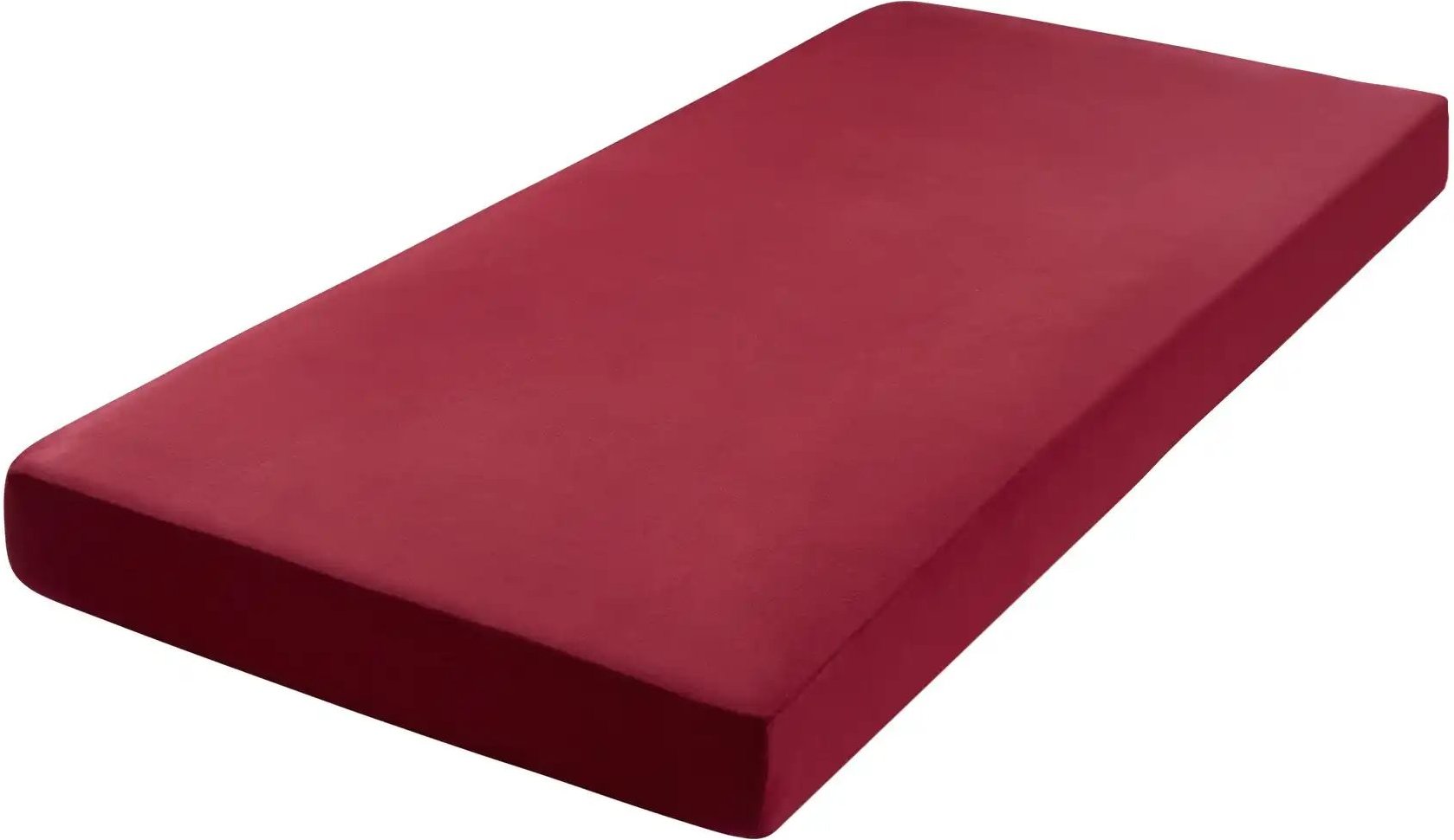 como Boxspring-Spannbettlaken Uni Jersey 3700 ¦ rot ¦ Maße (cm): B: 180 Bettwaren > Bettlaken - Höffner
