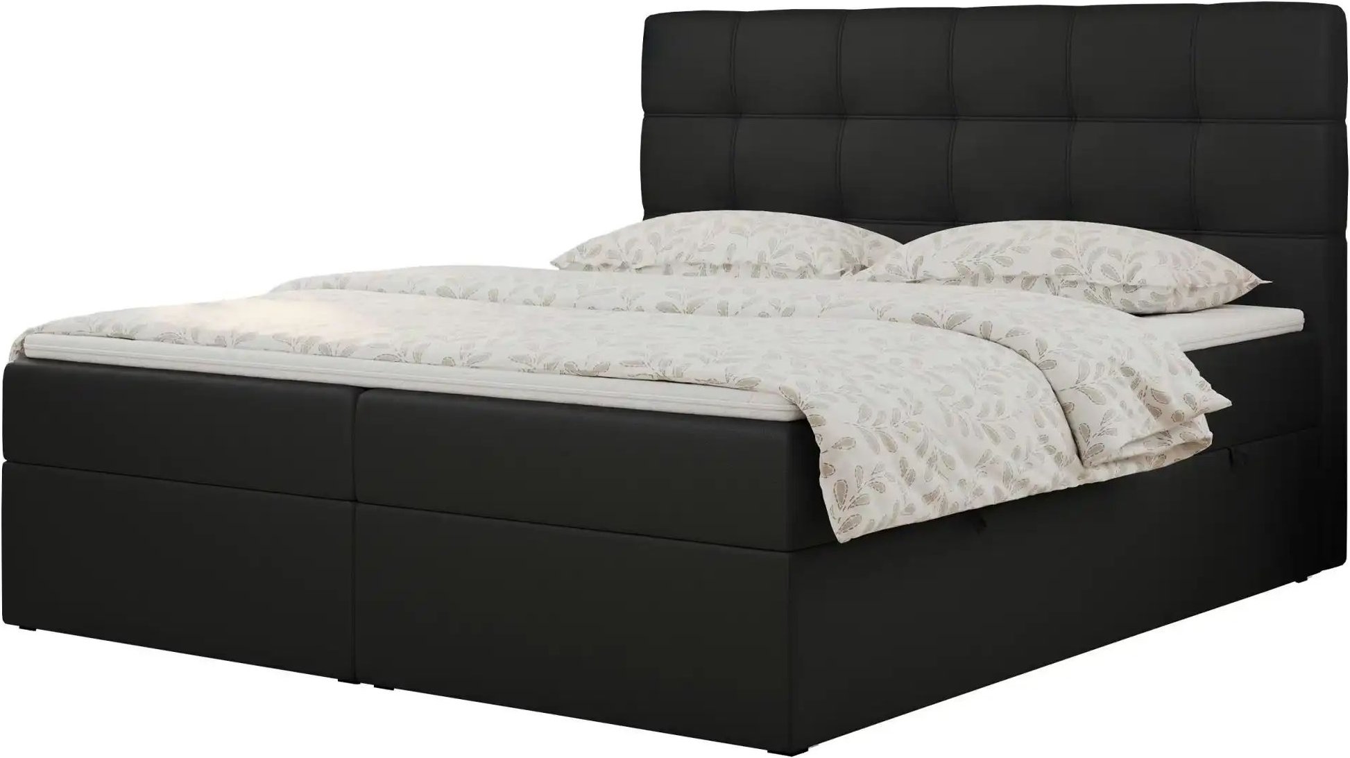 Boxbett mit Bettkasten Erni ¦ schwarz ¦ Maße (cm): B: 200 H: 110 Betten > Komfortbetten - Höffner