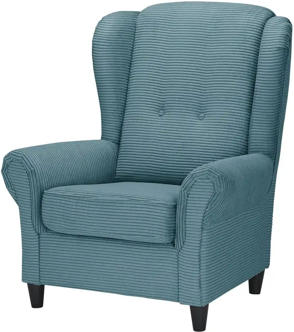 Sessel Kivana ¦ türkis/petrol ¦ Maße (cm): B: 94 H: 112 T: 94.0 Polstermöbel > Sessel > Ohrensessel - Höffner