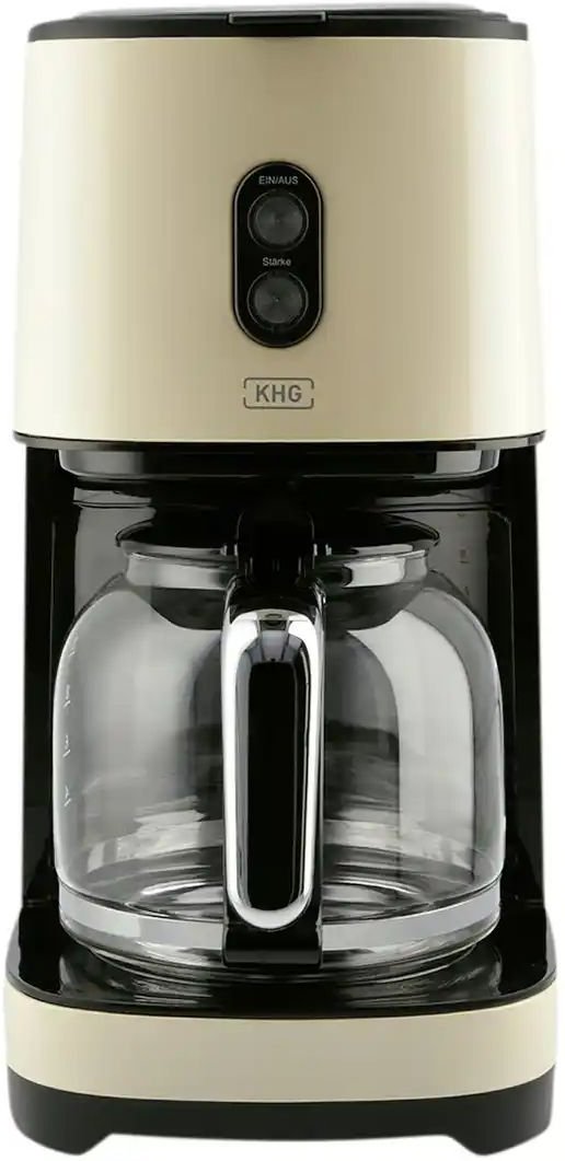 Thumbnail - KHG Kaffeeautomat KA-185 CE ¦ creme ¦ Kunststoff,Edelstahl ¦ Maße (cm): B: 18 H: 35 T: 25.0 Elektrokleingeräte > Kaffee...