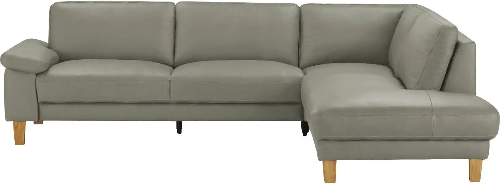 Ravensberger Werkstätten Ecksofa Leder RW-Select ¦ grau ¦ Maße (cm): B: 274 H: 77 T: 220.0 Polstermöbel > Sofas > Ecksof...