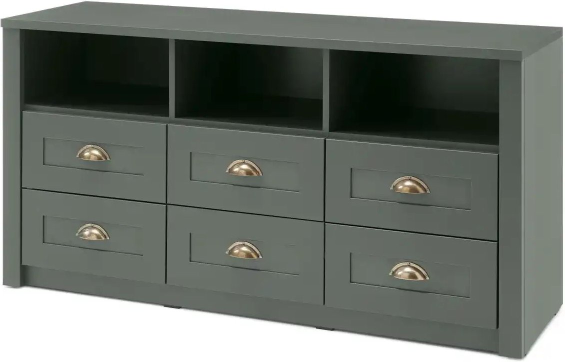 Lowboard Verde ¦ grün ¦ Maße (cm): B: 130 H: 67 T: 43.0 Kommoden & Sideboards > Lowboards - Höffner