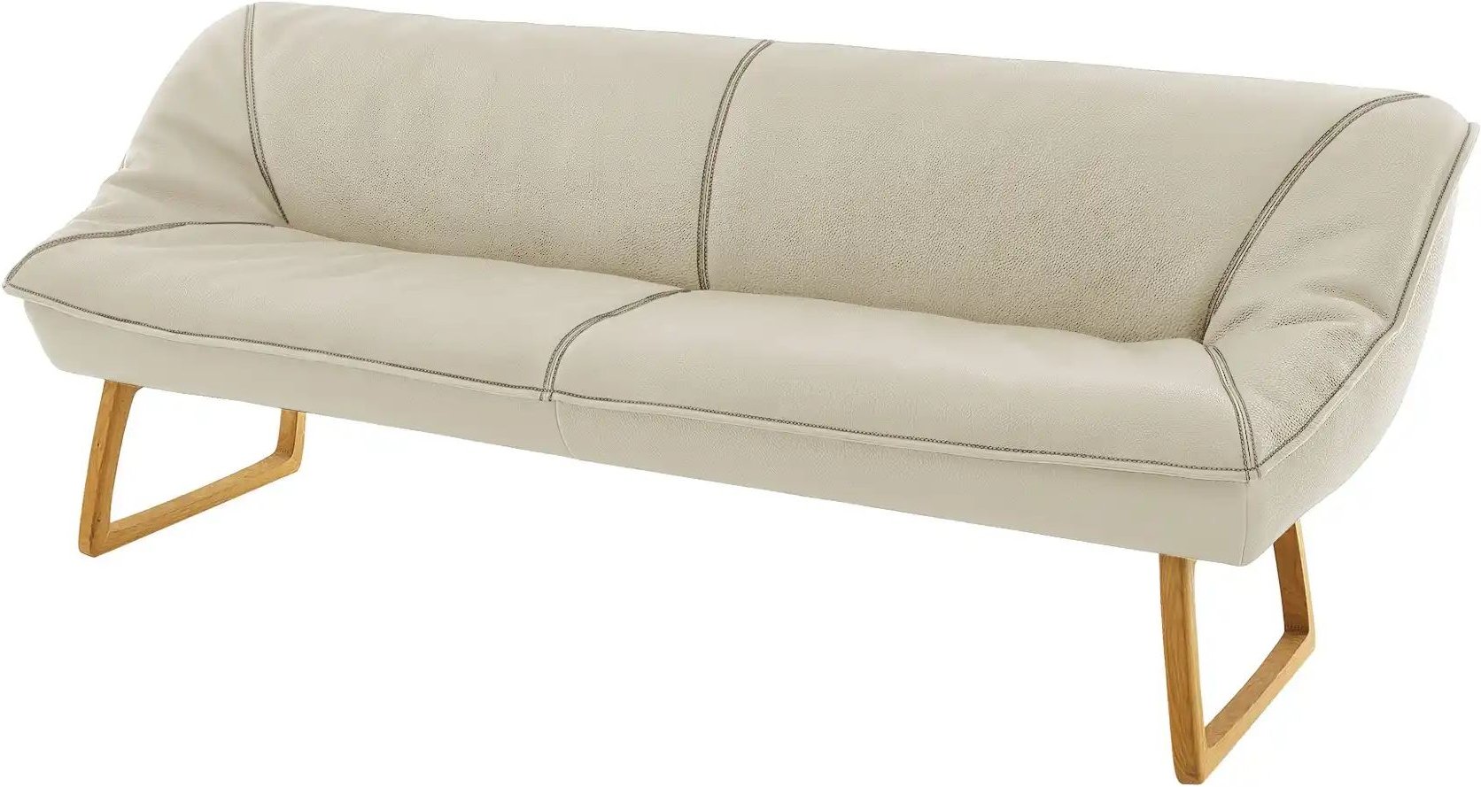 KOINOR Polsterbank Leder Alino ¦ beige ¦ Maße (cm): B: 228 H: 89 T: 77.0 Bänke > Einzelbänke - Höffner