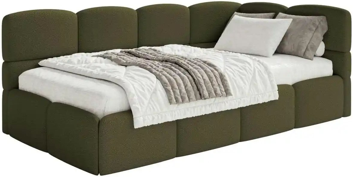 Thumbnail - Selsey Polsterliege mit Bettkasten Cloudy ¦ grün ¦ Maße (cm): B: 220 H: 88 Kindermöbel > Kinderbetten - Höffner