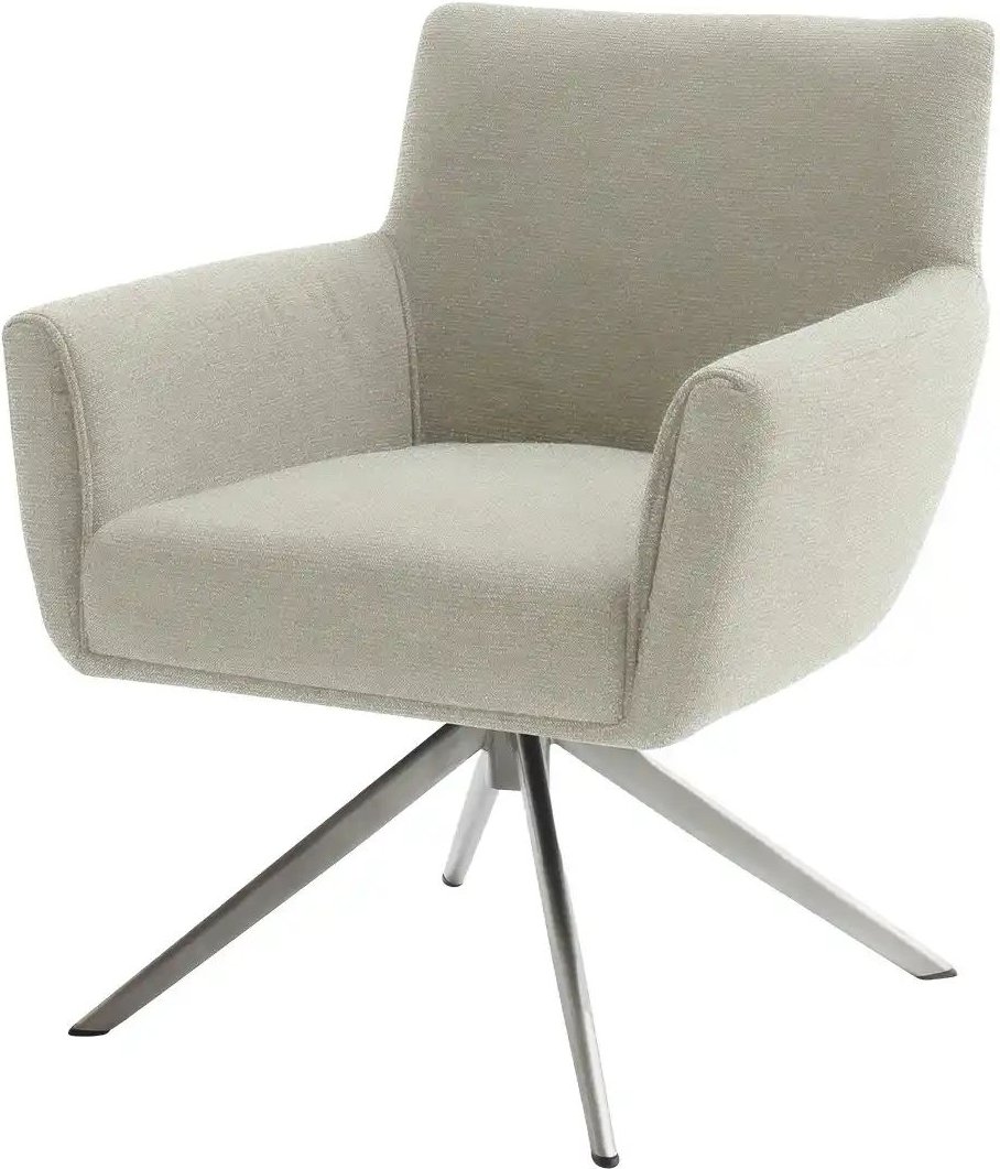 Esszimmerstuhl XL Nelson ¦ creme ¦ Maße (cm): B: 72 H: 88 T: 71.0 Stühle > Esszimmerstühle > Esszimmerstühle mit Armlehn...