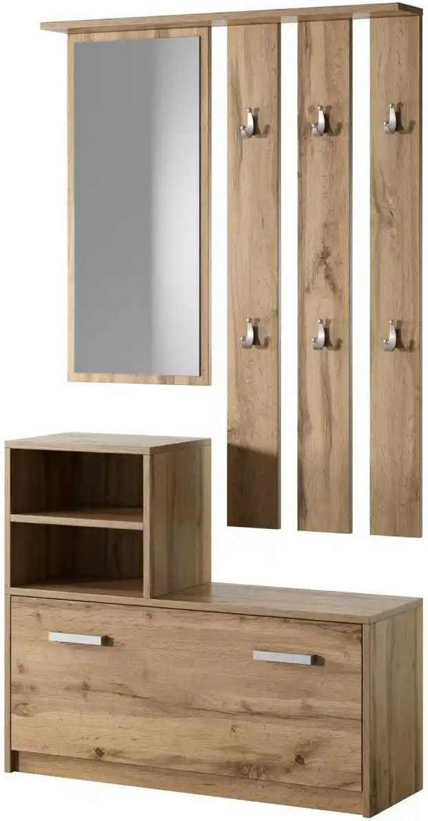 Selsey Garderobenset ¦ holzfarben ¦ Maße (cm): B: 85 H: 160 Garderoben & Kleiderstangen > Garderobensysteme - Höffner