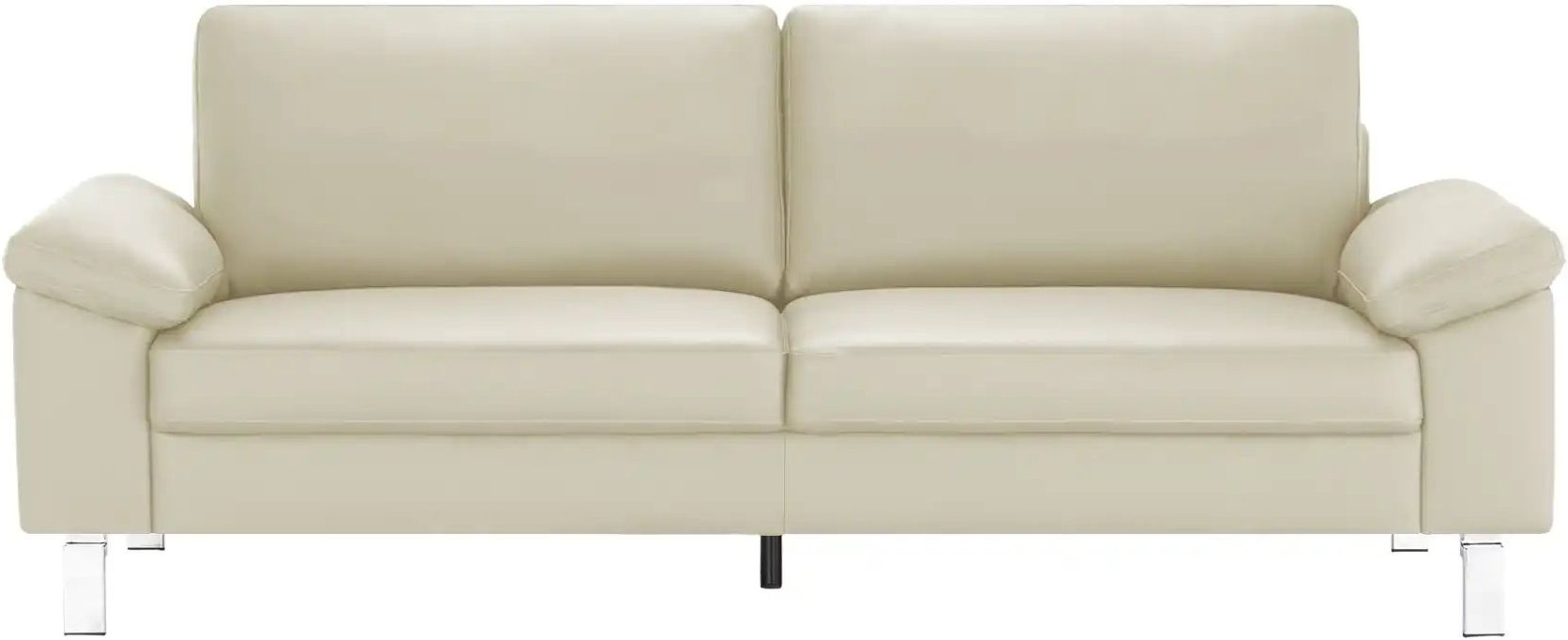 Einzelsofa aus Echtleder Bena ¦ beige ¦ Maße (cm): B: 228 H: 86 T: 97.0 Polstermöbel > Sofas > 3-Sitzer - Höffner
