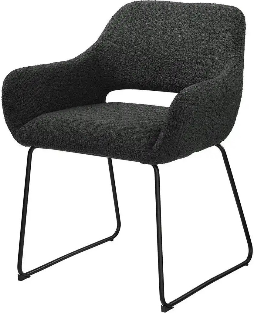 Armlehnstuhl ¦ grau ¦ Maße (cm): B: 63,5 H: 82,5 Stühle > Kufenstühle - Höffner