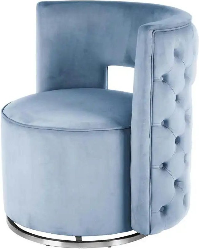 Kayoom Sessel Beverly ¦ blau ¦ Maße (cm): B: 74 H: 77,5 Polstermöbel > Sessel > Drehsessel - Höffner