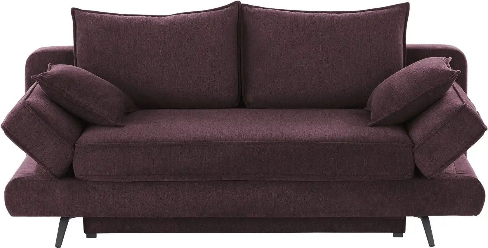 bobb Schlafsofa  Henny de Luxe ¦ rot ¦ Maße (cm): B: 206 H: 91 T: 110.0 Polstermöbel > Sofas > 2-Sitzer - Höffner
