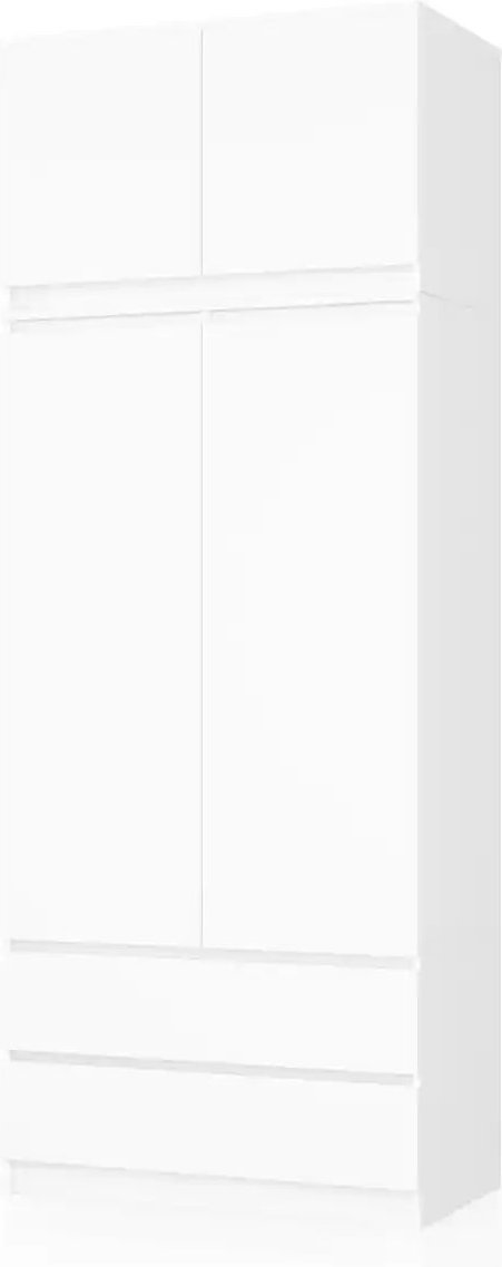 Drehtürenschrank 234 cm hoch Oda ¦ weiß ¦ Maße (cm): B: 90 H: 234 Schränke > Kleiderschränke > Drehtürenschränke - Höffn...