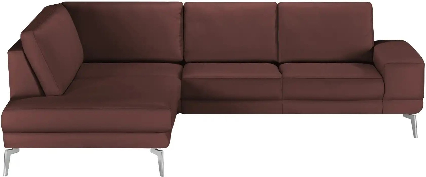 meinSofa Ecksofa aus Leder Dana ¦ rot ¦ Maße (cm): B: 269 H: 86 T: 222.0 Polstermöbel > Sofas > Ecksofas - Höffner