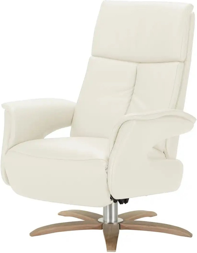 Nils Olsen Relaxsessel aus Leder Lia ¦ weiß ¦ Maße (cm): B: 78 H: 108 T: 86.0 Polstermöbel > Sessel > Relaxsessel - Höf...