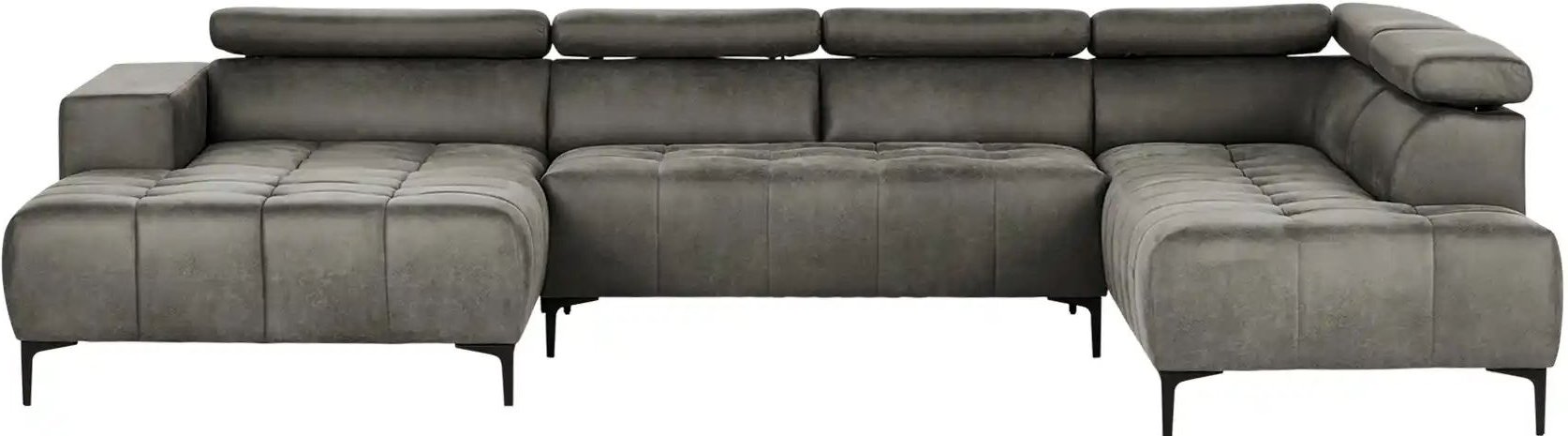 Thumbnail - switch Wohnlandschaft Caro ¦ grau ¦ Maße (cm): B: 350 H: 81 T: 214.0 Polstermöbel > Sofas > Wohnlandschaften - Höffner