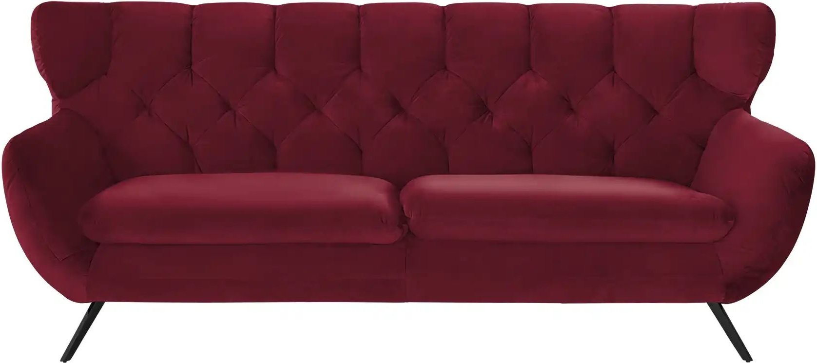 Jette Home Sofa Caldara ¦ rot ¦ Maße (cm): B: 225 H: 94 T: 95.0 Polstermöbel > Sofas > 3-Sitzer - Höffner