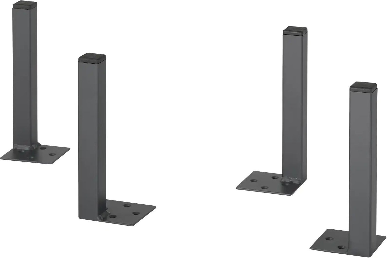 Füße 4er Set eckig Bonagia ¦ grau ¦ Maße (cm): B: 11 H: 15 T: 11.0 Sonstiges Zubehör - Höffner