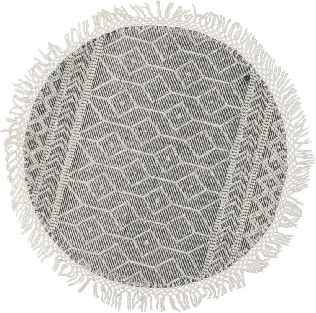 Tom Tailor Teppich Macra ¦ grau ¦ Wolle ¦ Maße (cm): H: 1 Ø: 140 Teppiche > Wohnteppiche - Höffner