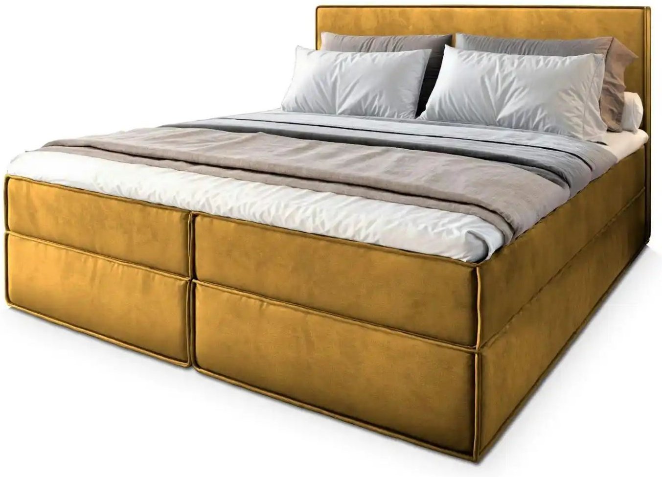 MASSENO Boxbett mit Bettkasten Pellio ¦ gelb ¦ Maße (cm): B: 140 H: 98 Betten > Polsterbetten - Höffner