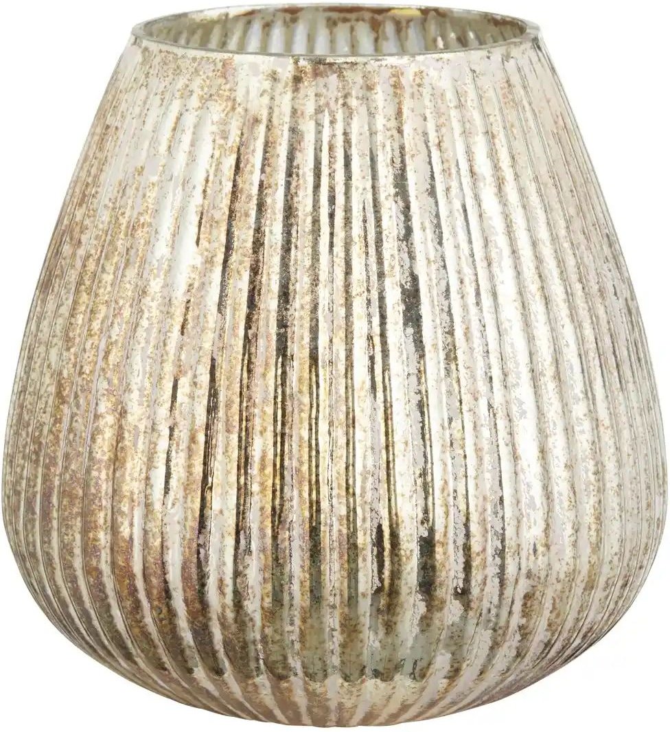 HOME STORY Windlicht ¦ gold ¦ Glas ¦ Maße (cm): H: 17,5 Ø: 17 Weihnachten - Höffner