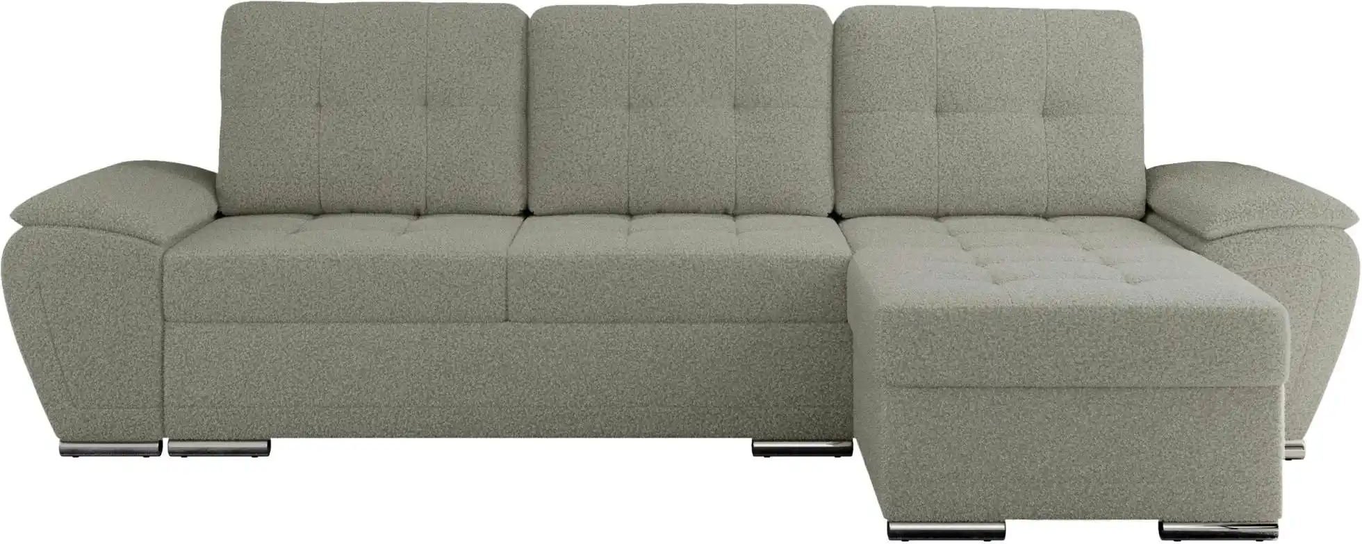 Ecksofa mit Schlaffunktion Umbria ¦ grau ¦ Maße (cm): B: 271 H: 85 Polstermöbel > Sofas > Ecksofas - Höffner