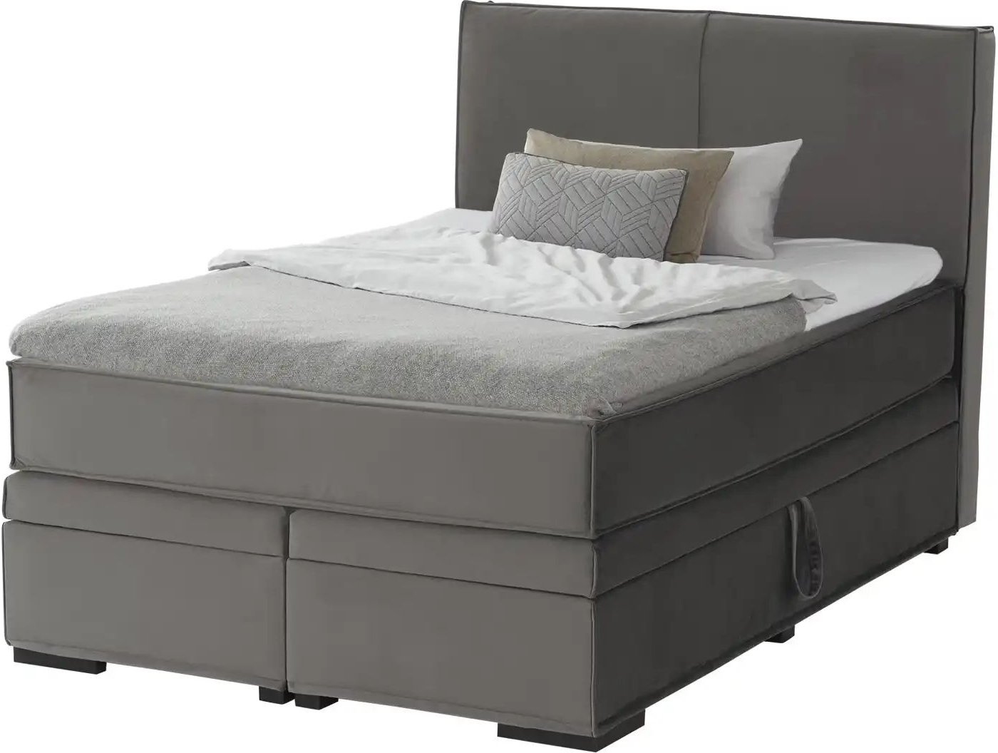 Boxi Boxspringbett mit Bettkasten Boxi Urban ¦ grau ¦ Maße (cm): B: 140 H: 125 Betten > Boxspringbetten - Höffner