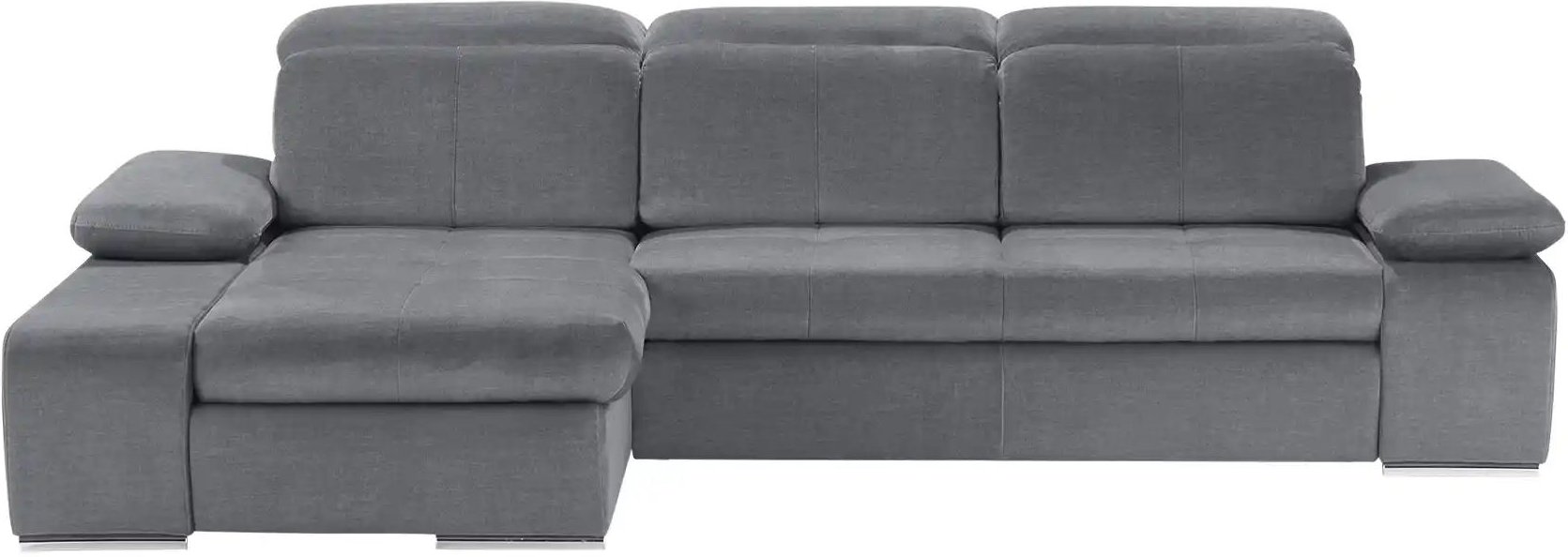 switch Ecksofa aus Mikrofaser Avilla ¦ grau ¦ Maße (cm): B: 285 H: 86 T: 187.0 Polstermöbel > Sofas > Ecksofas - Höffner